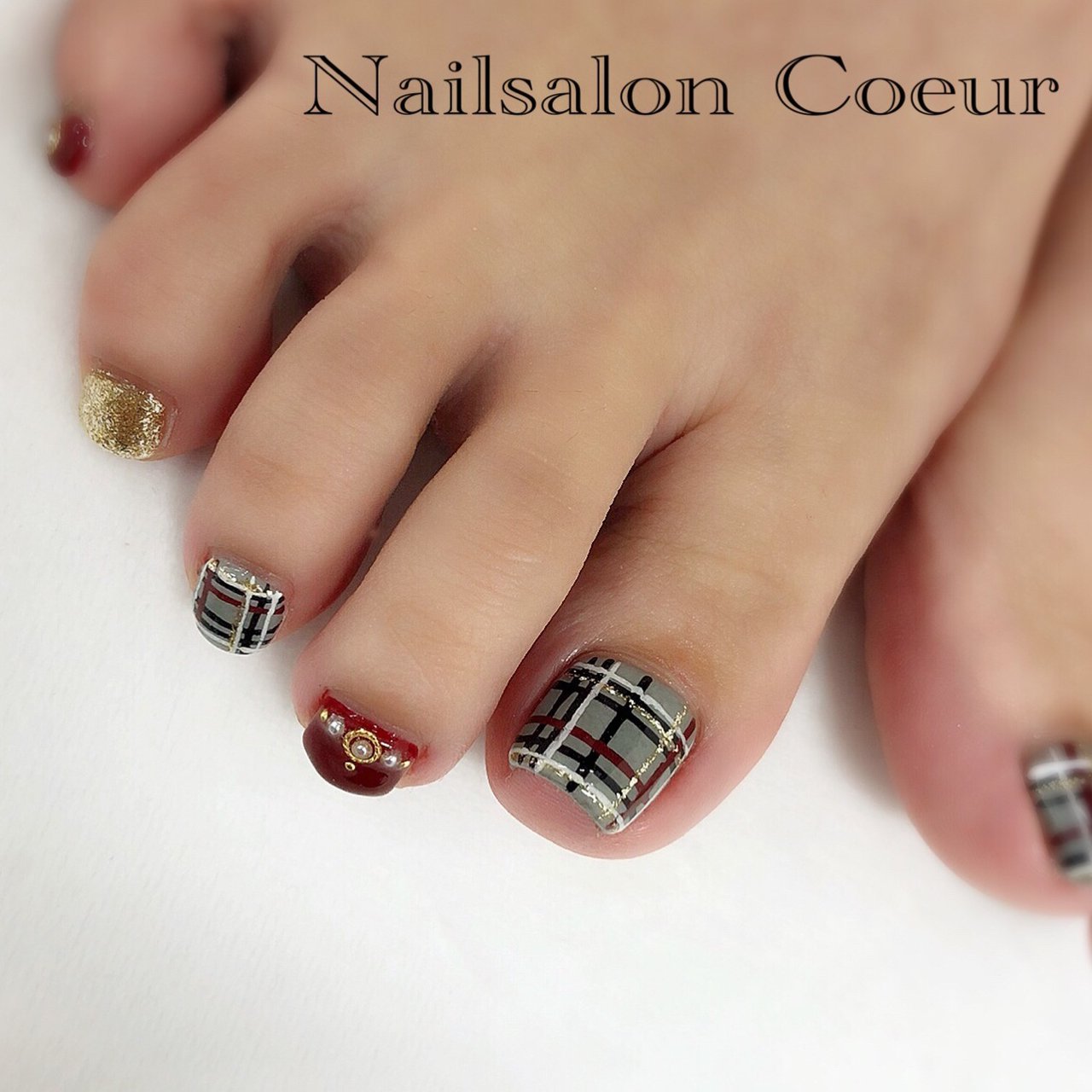 秋 冬 デート 女子会 フット Nailsaloncoeurのネイルデザイン No ネイルブック