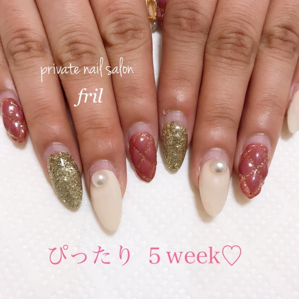 秋 冬 バレンタイン パーティー ハンド Private Nailsalon Frilのネイルデザイン No ネイルブック