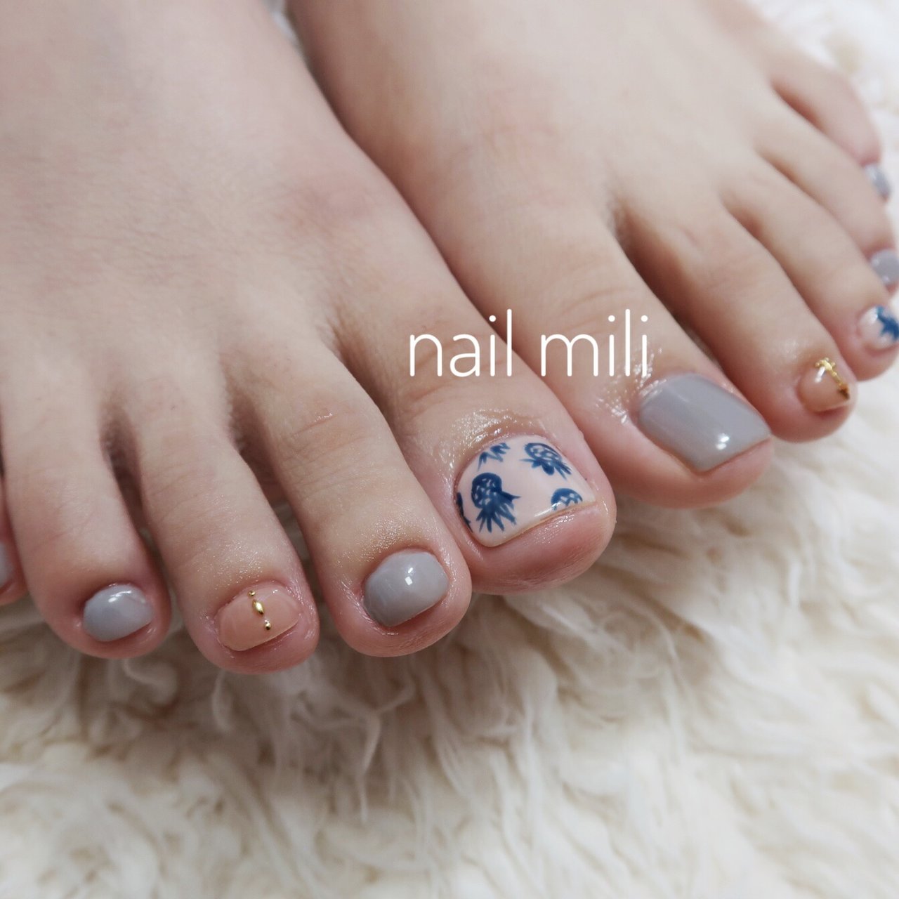 旅行 リゾート フット ワンカラー トロピカル Nail Miliのネイルデザイン No ネイルブック