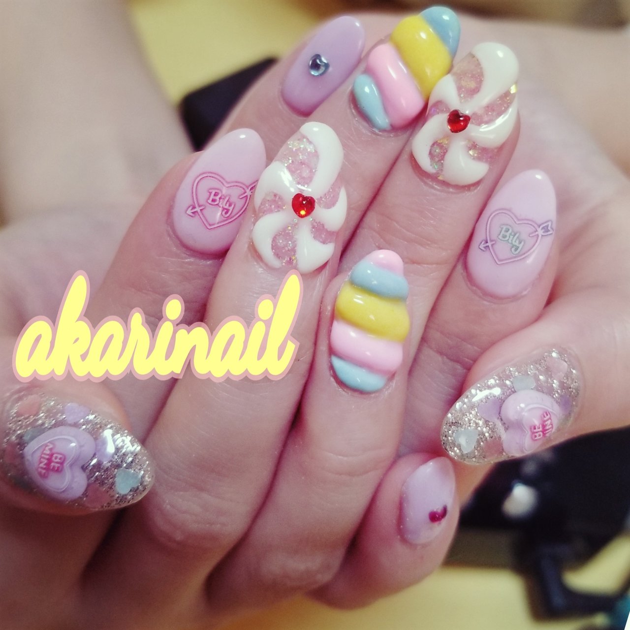 オールシーズン ハロウィン スイーツ アイシング ホワイト Akari Nailのネイルデザイン No ネイルブック