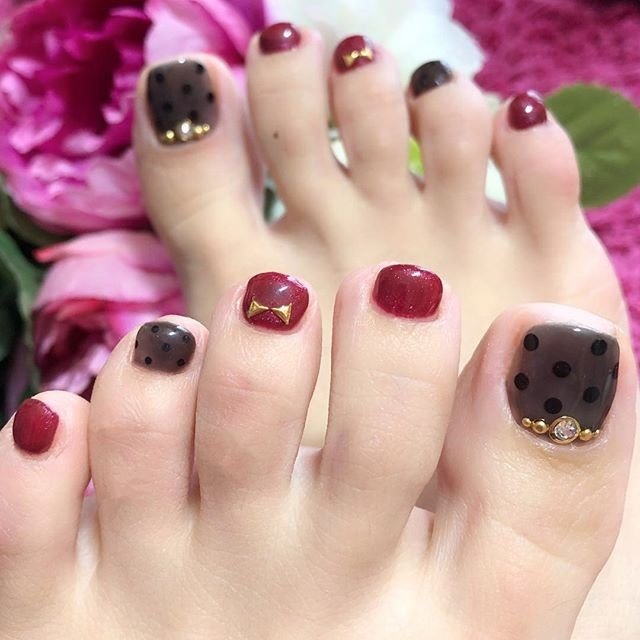 秋 冬 バレンタイン デート フット Nail Room Souvenirのネイルデザイン No ネイルブック