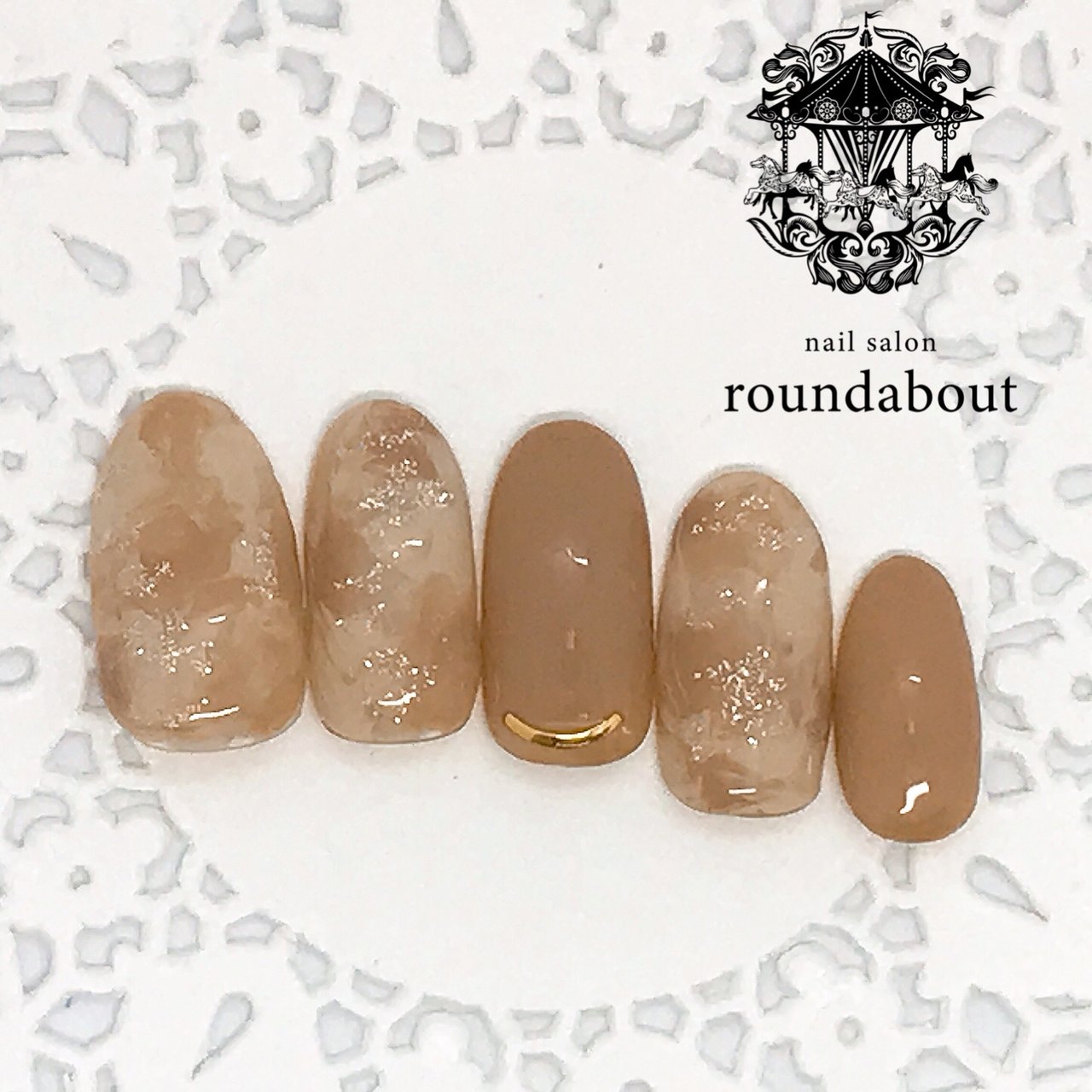 秋 冬 オフィス ハンド シンプル Yuko Nail Salon Roundabout のネイルデザイン No ネイルブック