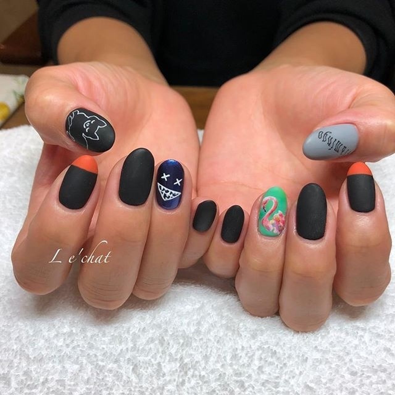 ネイルアート用品セット 黒バッグ付き imgrc0085686666.jpg