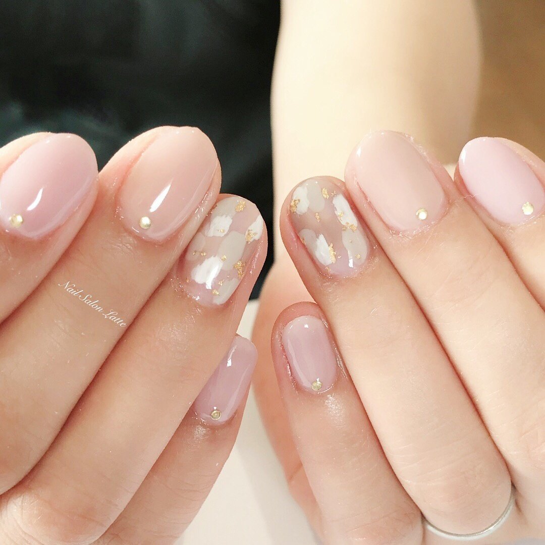 オールシーズン オフィス デート 女子会 ハンド Nail Latteのネイルデザイン No ネイルブック