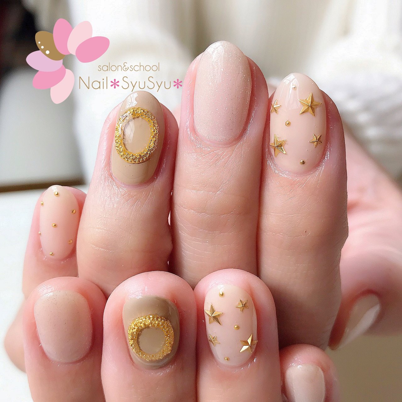 秋 ハンド シンプル 星 ドット Nail Syusyu ネイルシュシュのネイルデザイン No ネイルブック