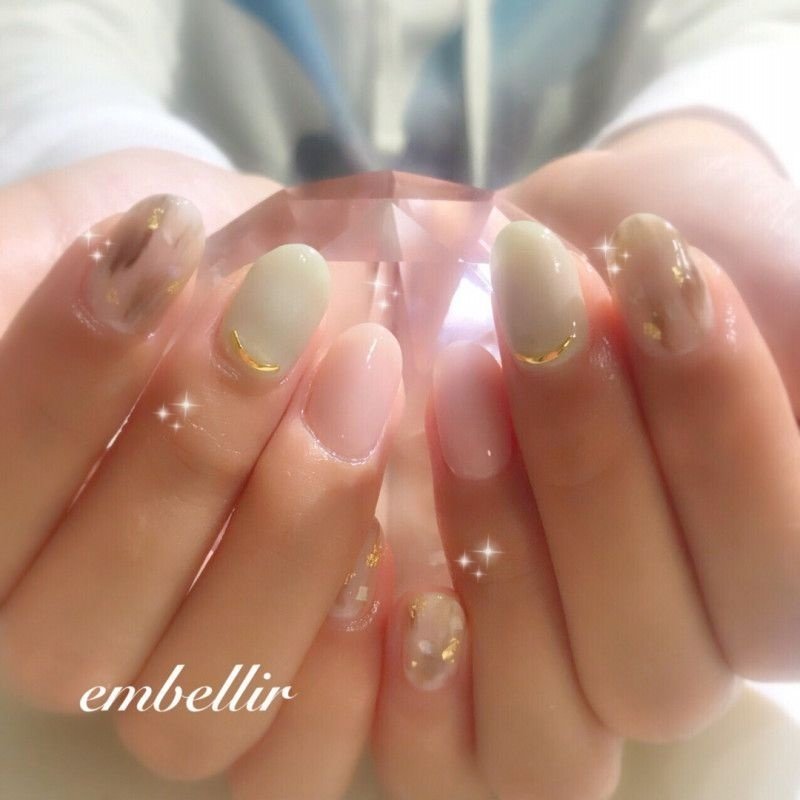 オールシーズン オフィス パーティー デート ハンド Embellir アンベリール のネイルデザイン No ネイルブック