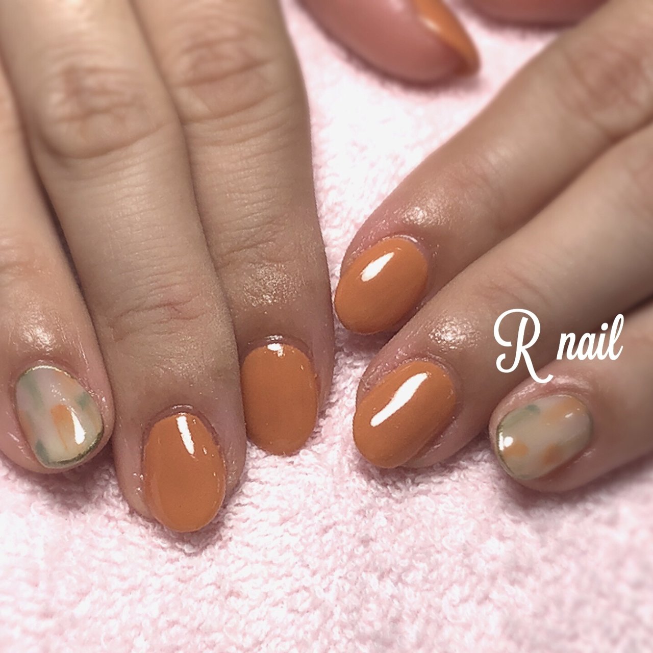 秋 冬 ハンド ワンカラー ショート R Nailのネイルデザイン No ネイルブック