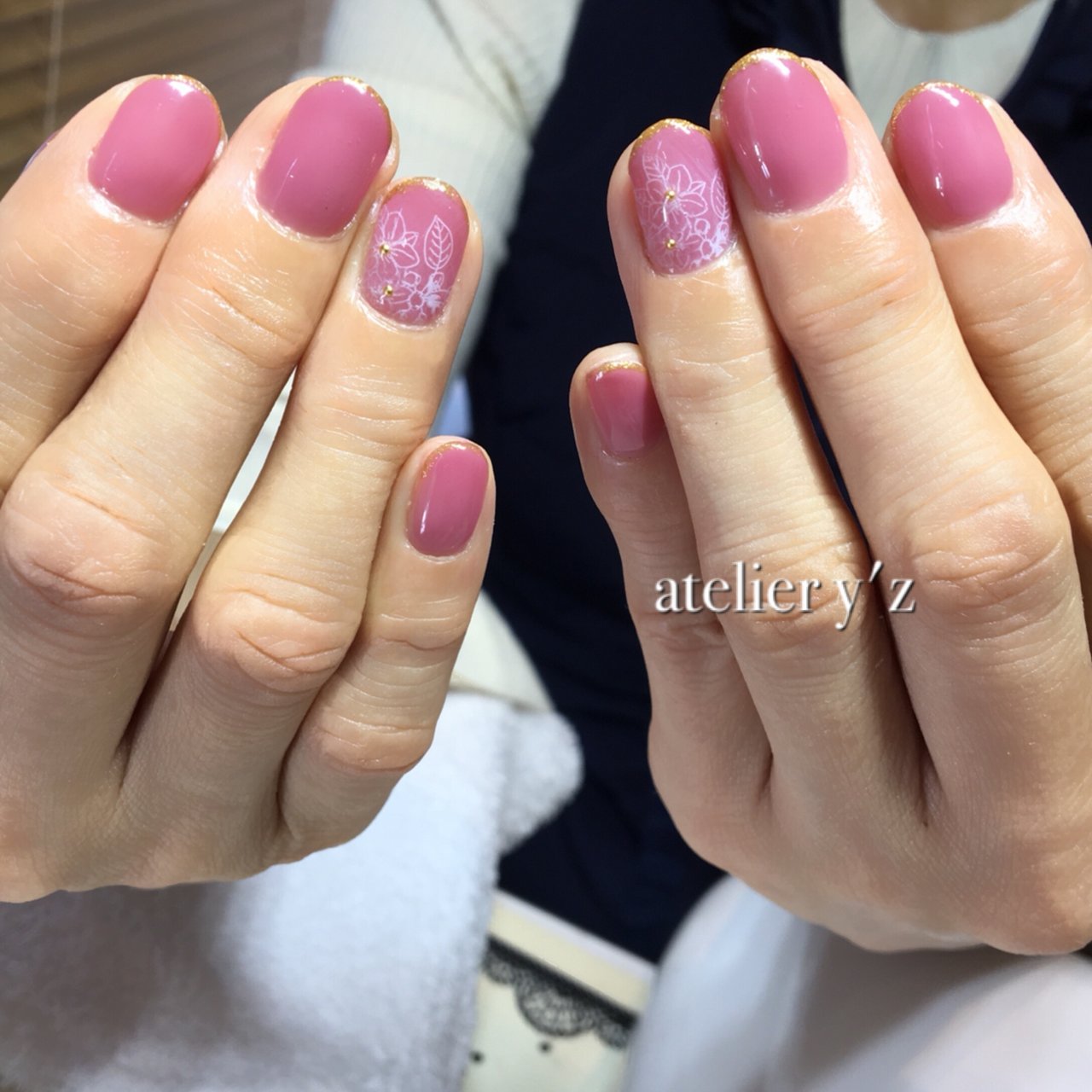 秋 冬 オールシーズン ハンド シンプル アトリエワイズ ネイルサロン トレーニングスクールのネイルデザイン No ネイルブック