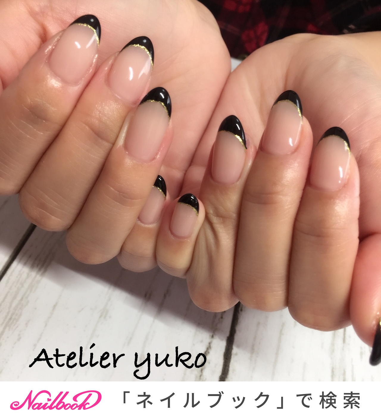 オールシーズン/ハンド/フレンチ/ミディアム/ブラック - Atelier yuko