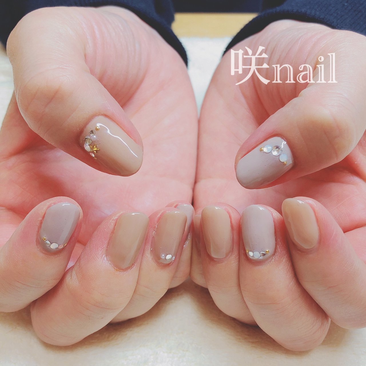 オールシーズン オフィス パーティー デート ハンド 咲nail サキネイル のネイルデザイン No ネイルブック