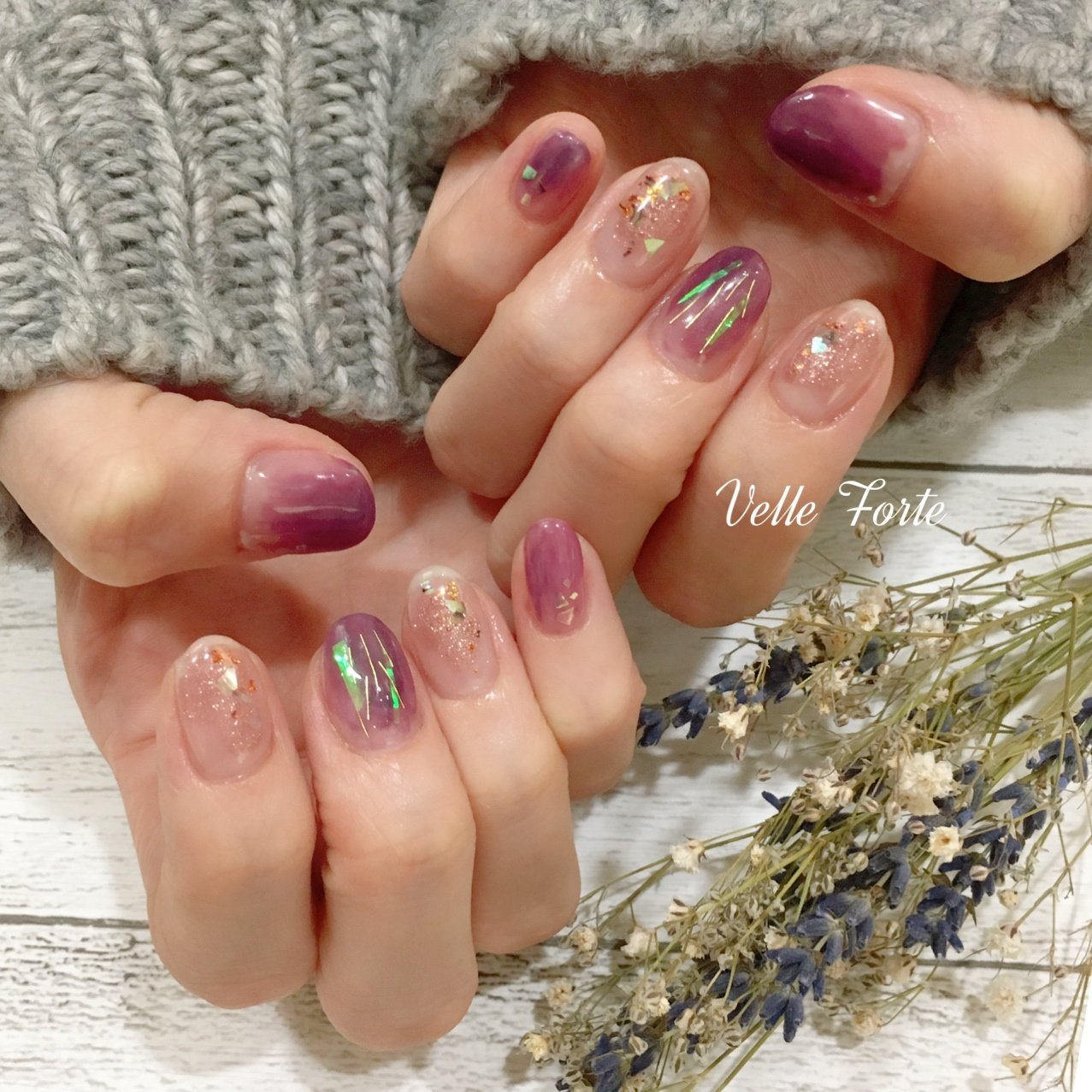 秋 冬 ハンド ニュアンス ショート Nail73のネイルデザイン No ネイルブック