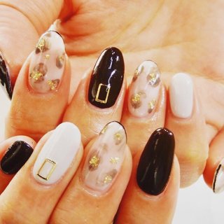 人気順 ブラック 黒 茶系のネイルデザイン ネイルブック