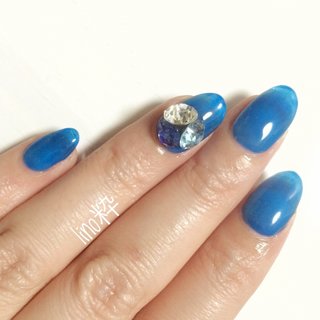 Side❁ページ　ネイルパーツ You can do it on the leaf! How to place basic stud parts