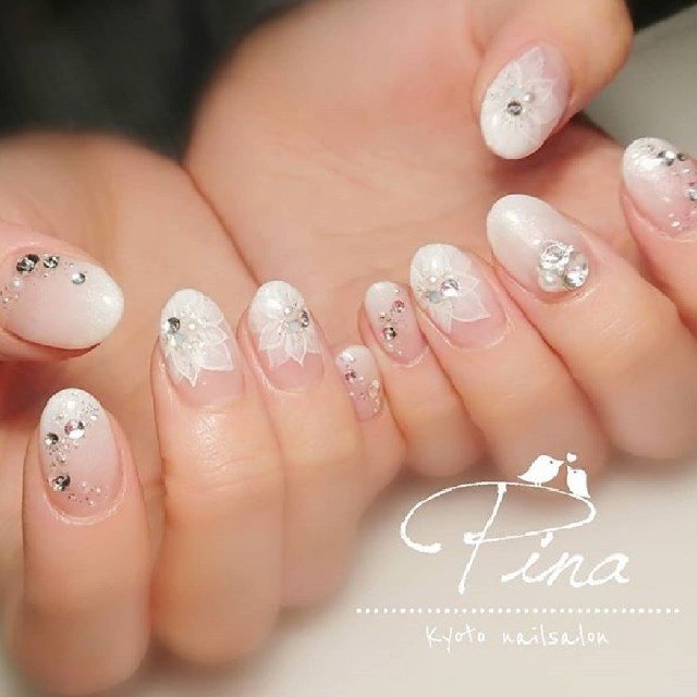 オールシーズン ブライダル パーティー 女子会 ハンド Pina Nailのネイルデザイン No 362 ネイルブック