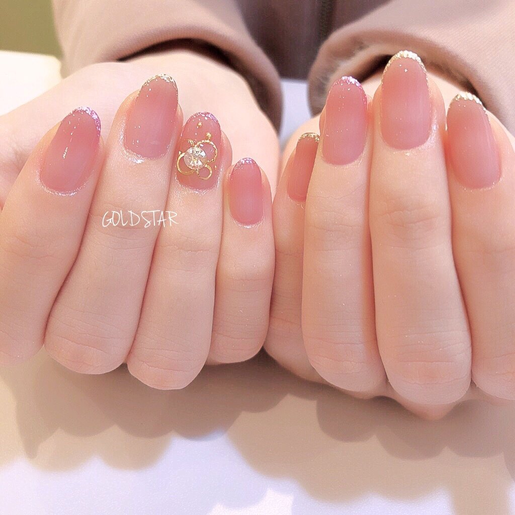 オールシーズン オフィス ブライダル デート ハンド Agloss Nailのネイルデザイン No ネイルブック