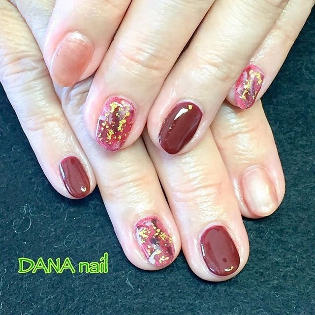 ハンド ワンカラー ニュアンス マーブル ベージュ 藤原 美奈 Dana Nailのネイルデザイン No ネイルブック