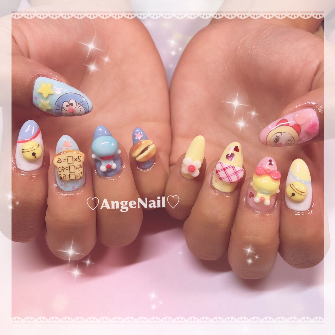ハンド/3D/カラフル - AngeNailのネイルデザイン[No.3693363