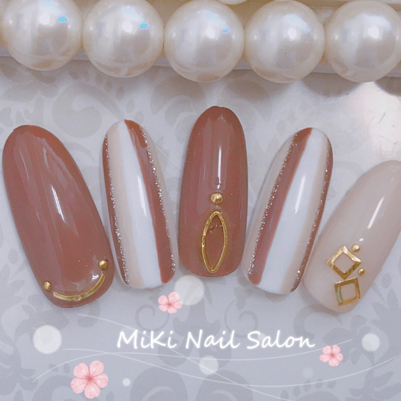 秋 冬 オフィス 女子会 ハンド Miki Nailのネイルデザイン No ネイルブック