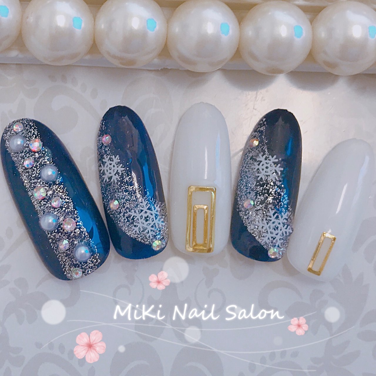 冬 クリスマス オフィス デート ハンド Miki Nailのネイルデザイン No ネイルブック