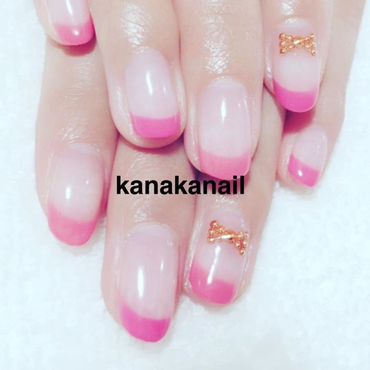 ハンド フレンチ ピンク ジェルネイル お客様 Kanakaのネイルデザイン No ネイルブック
