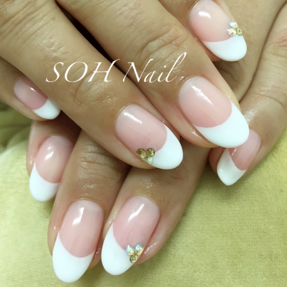 オールシーズン オフィス ブライダル ハンド シンプル Ora Nail 旧soh Nail のネイルデザイン No ネイルブック