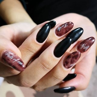 おすすめ順 黒マットネイルのネイルデザイン 2ページ目 ネイルブック