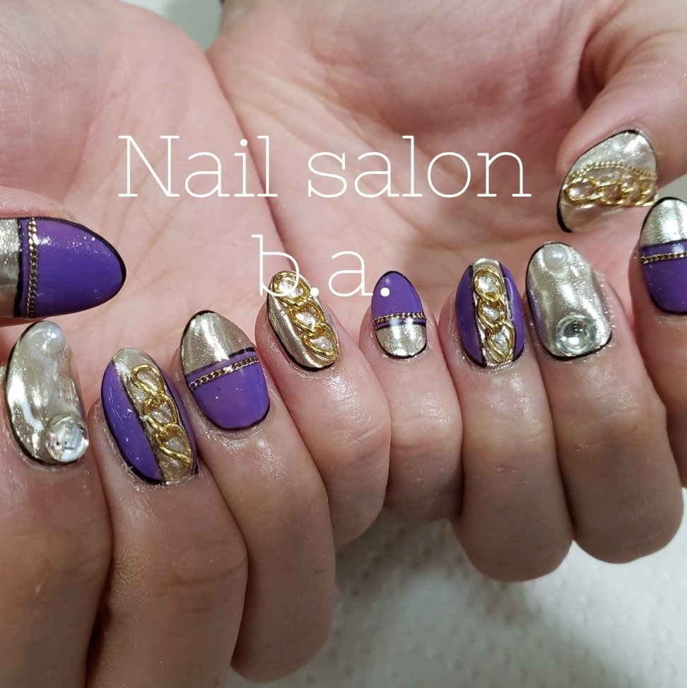 秋 冬 ライブ パーティー ハンド Nail Salon B A のネイルデザイン No ネイルブック