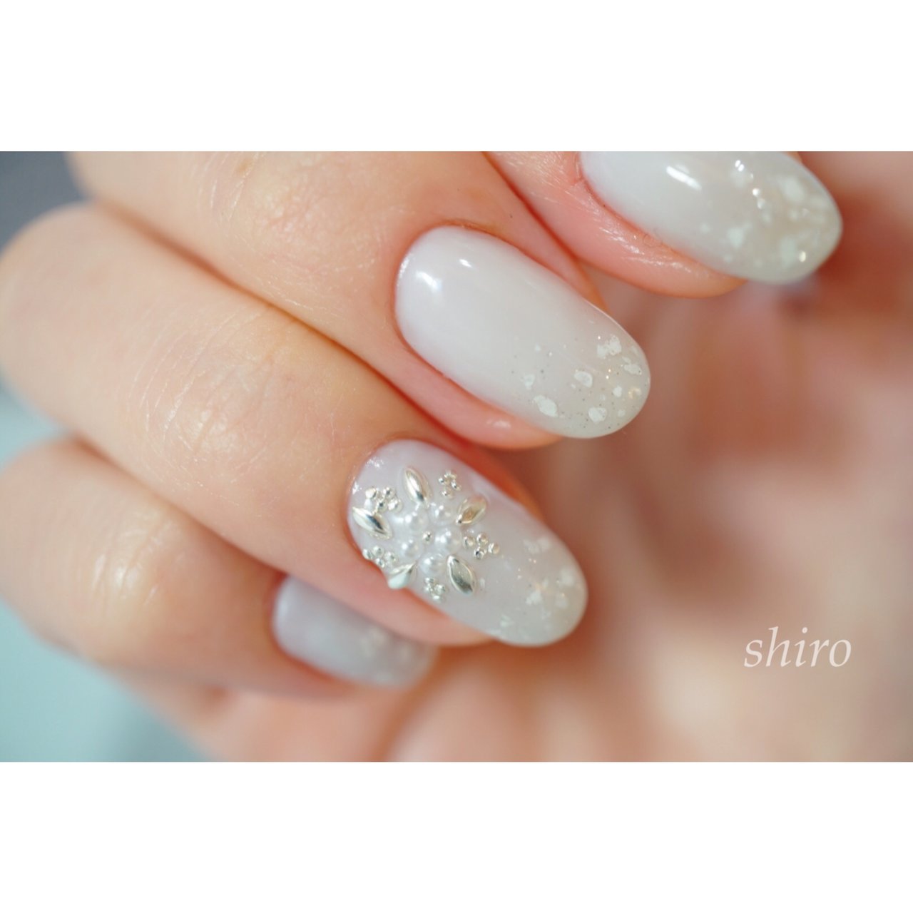 冬 クリスマス オフィス シンプル ワンカラー Private Nail Salon Shiroのネイルデザイン No ネイル ブック