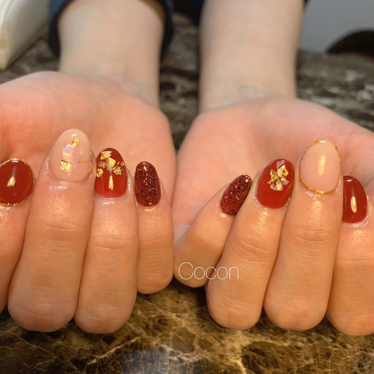 冬 クリスマス パーティー デート ハンド Cocon Nailのネイルデザイン No 3716152 ネイルブック