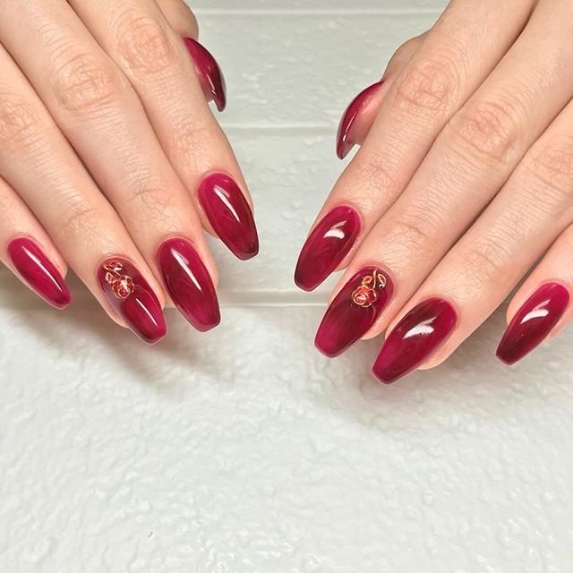 秋 冬 ハンド シンプル ワンカラー Yuiのネイルデザイン No ネイルブック