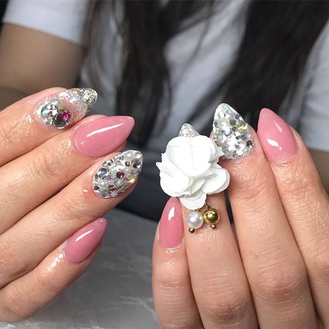 春 冬 成人式 ブライダル ハンド M Nailのネイルデザイン No ネイルブック