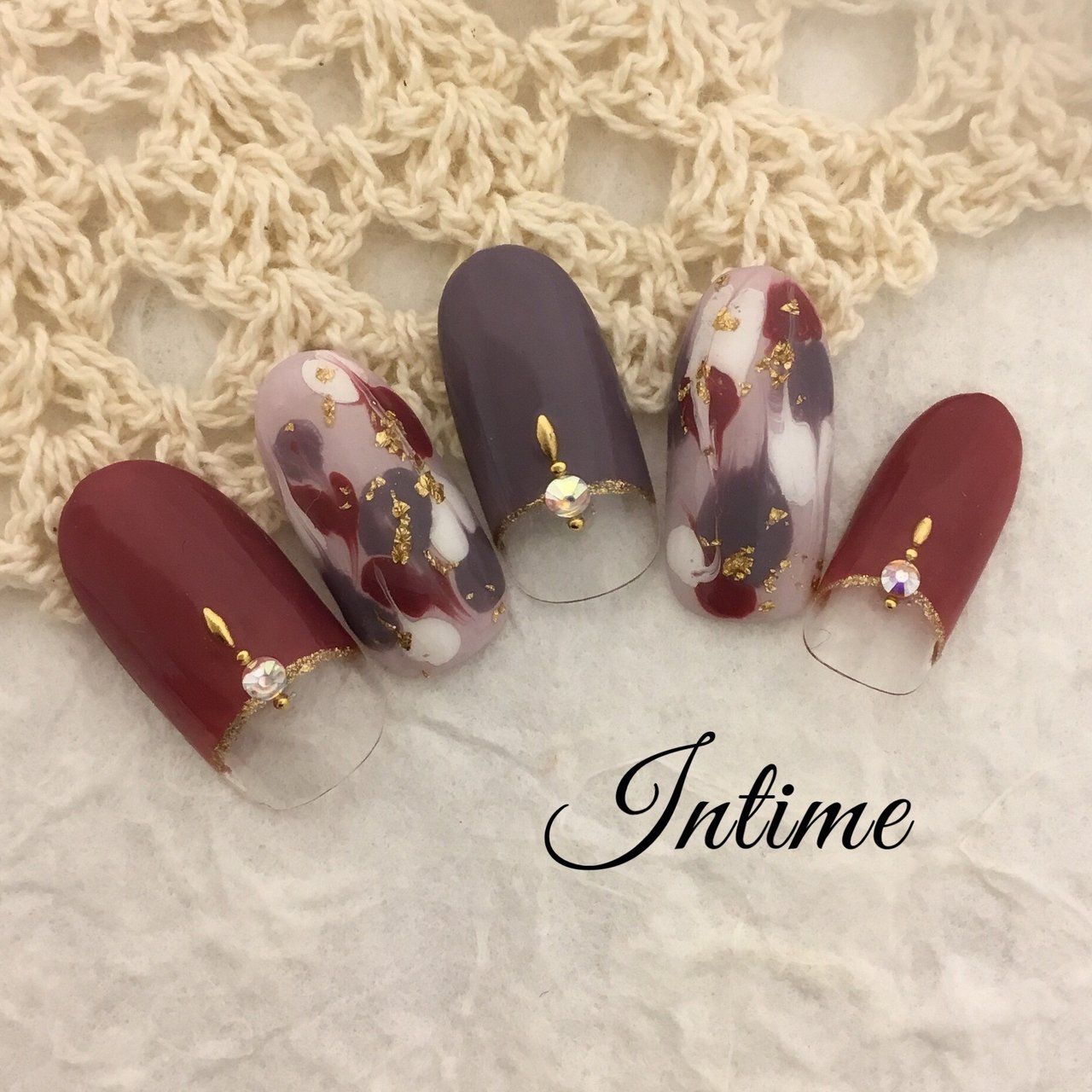 秋 冬 パーティー 女子会 ハンド Nail Intimeのネイルデザイン No ネイルブック