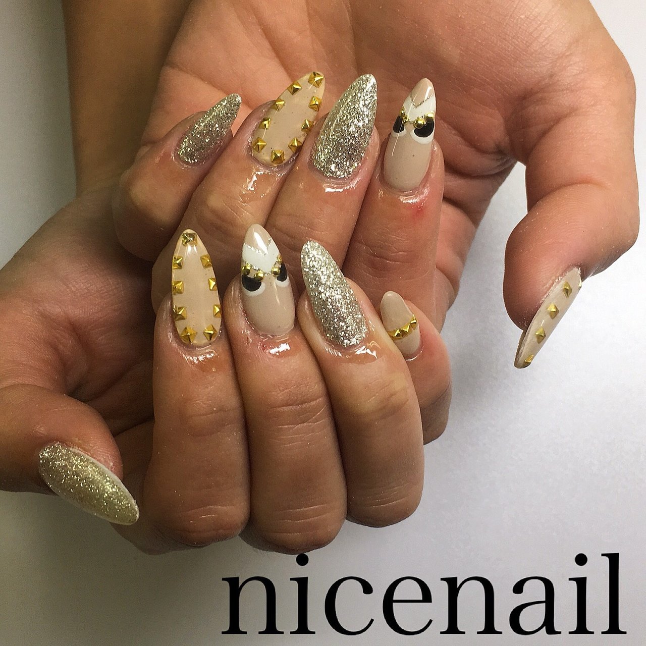 オールシーズン ハンド ラメ キャラクター ロング Nail Ichikawaのネイルデザイン No ネイルブック