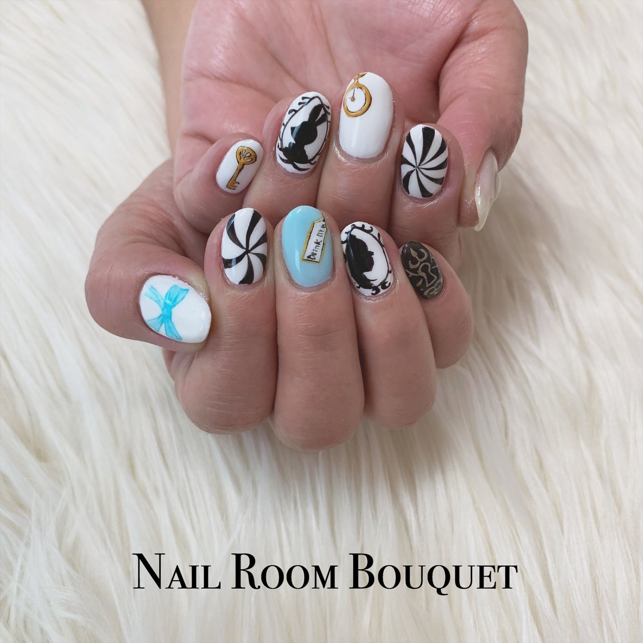 オールシーズン 旅行 ハロウィン ブライダル ハンド Nail Room Bouquetのネイルデザイン No ネイルブック