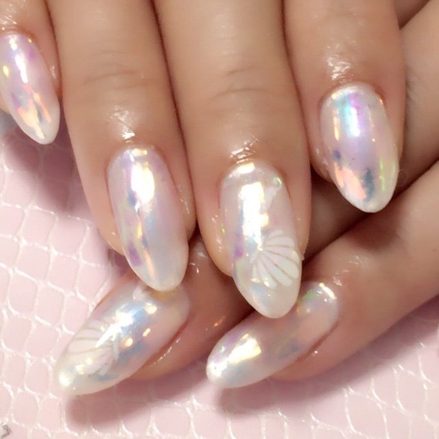 夏 デート ハンド ホイル ロング Shinynail103のネイルデザイン No ネイルブック