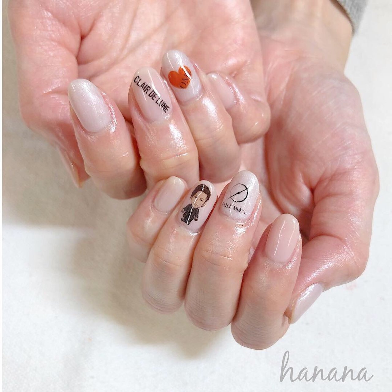 ライブ ハンド ショート ベージュ ジェル ネイルサロンhananaのネイルデザイン No ネイルブック