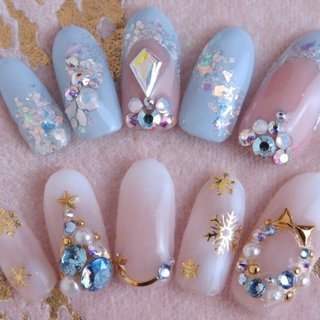 人気順 シンデレラブルーのネイルデザイン ネイルブック