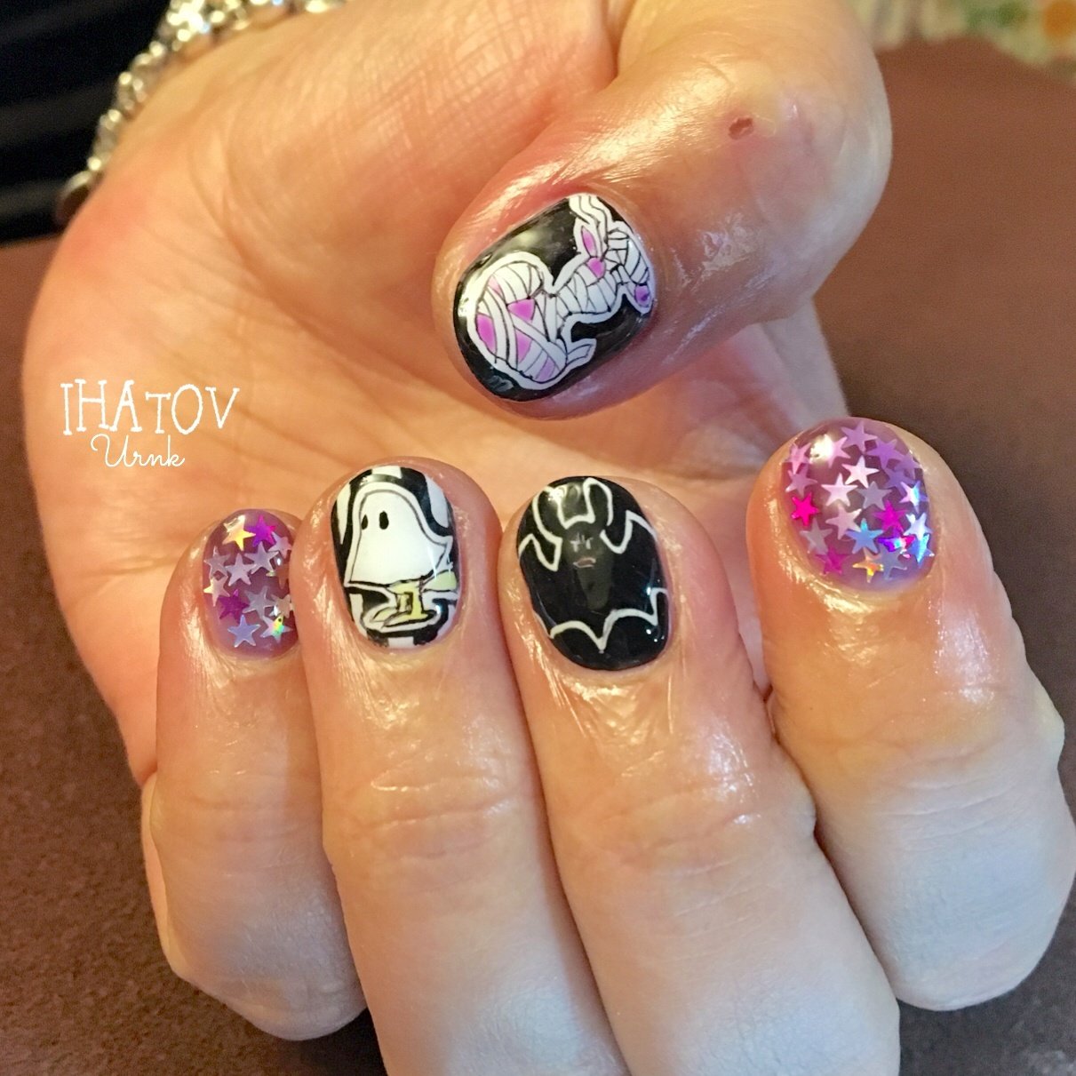 秋 リゾート ハロウィン ハンド ホログラム Ihatov Nailarts のネイルデザイン No 3725229 ネイルブック