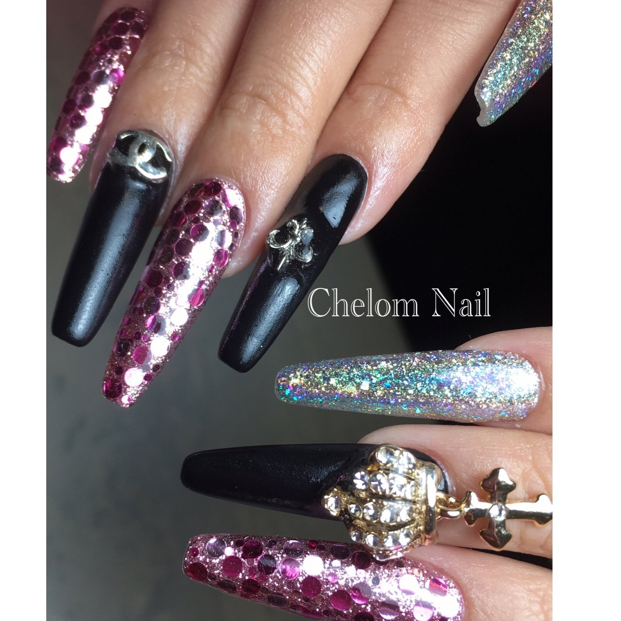 秋 冬 オールシーズン パーティー ハンド Chelomnail シェロムネイル のネイルデザイン No ネイルブック