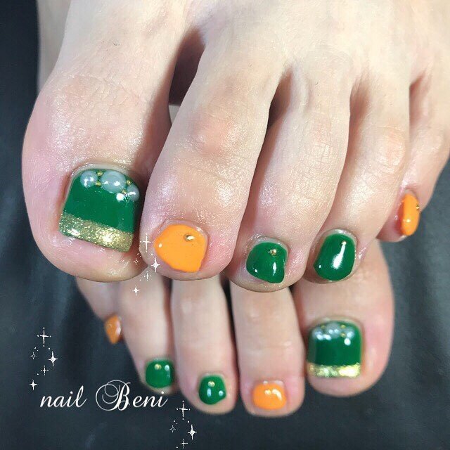 秋 冬 お正月 クリスマス フット Nail Salon Beni ネイルサロン ベニのネイルデザイン No ネイルブック