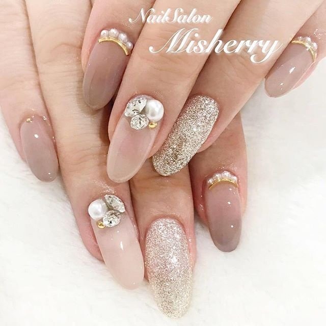 秋 冬 クリスマス ブライダル ハンド Nailsalon Misherryのネイルデザイン No ネイルブック