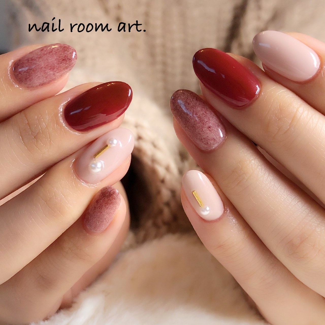 秋 冬 クリスマス デート シンプル Nail Room Art のネイルデザイン No ネイルブック