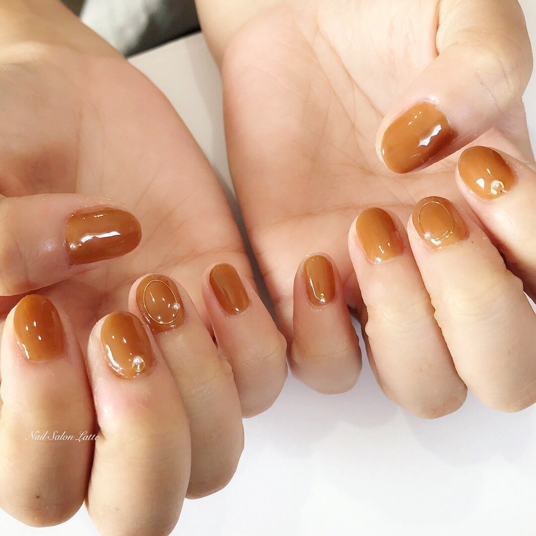 秋 オールシーズン デート 女子会 ハンド Nail Latteのネイルデザイン No ネイルブック