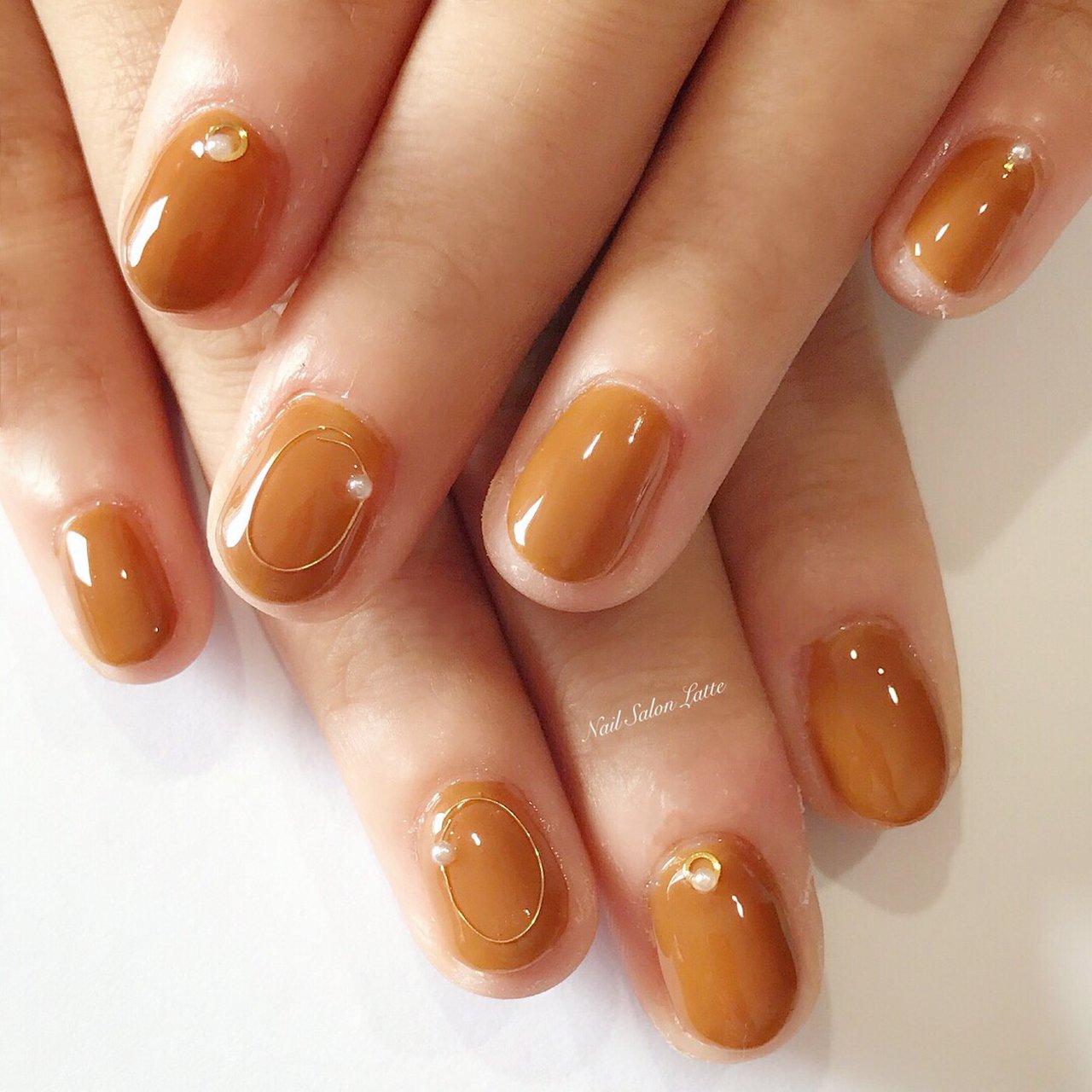 秋/オールシーズン/デート/女子会/ハンド - nail_Latteのネイル