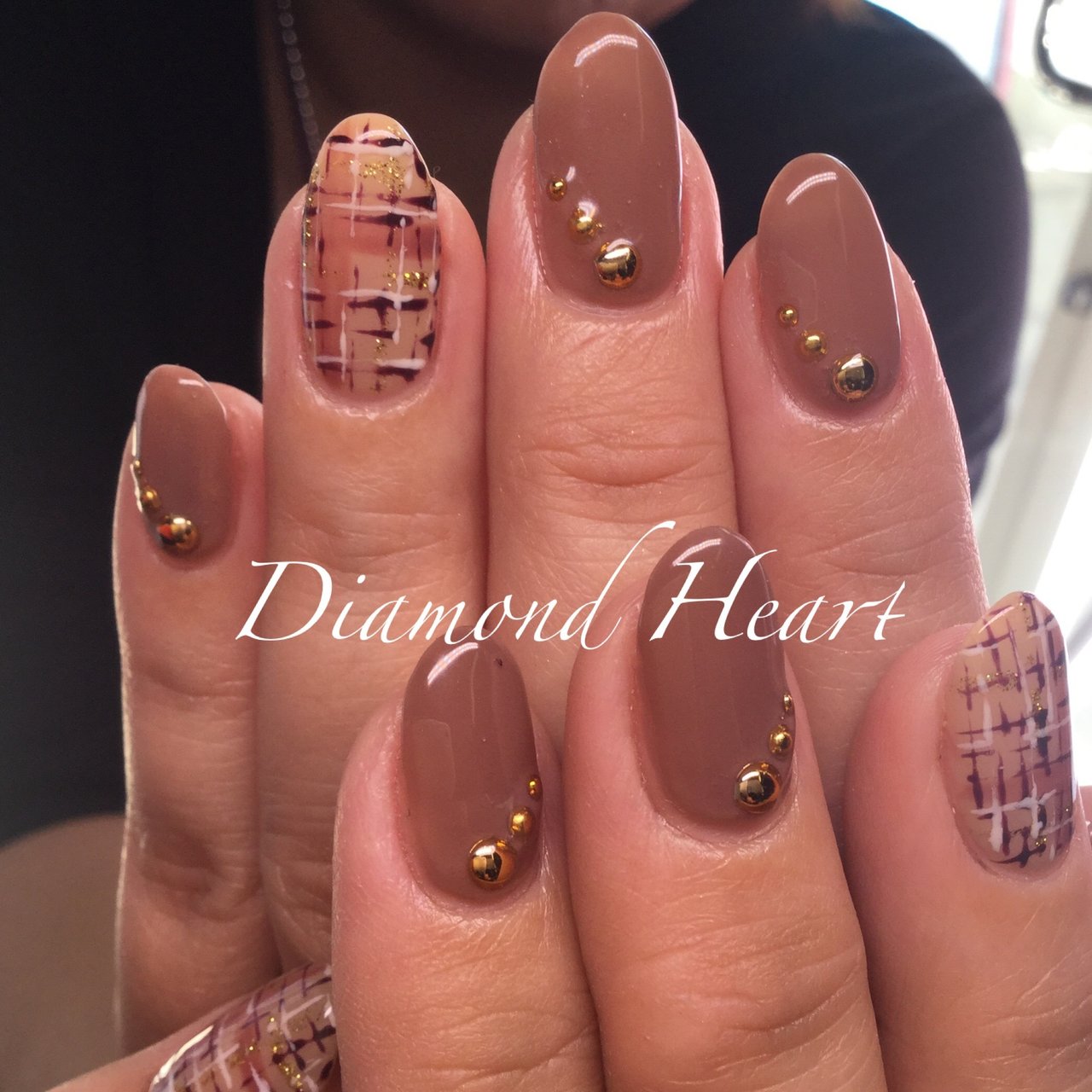 秋 冬 オフィス ハンド ワンカラー Diamondheartnailのネイルデザイン No 3730448 ネイルブック