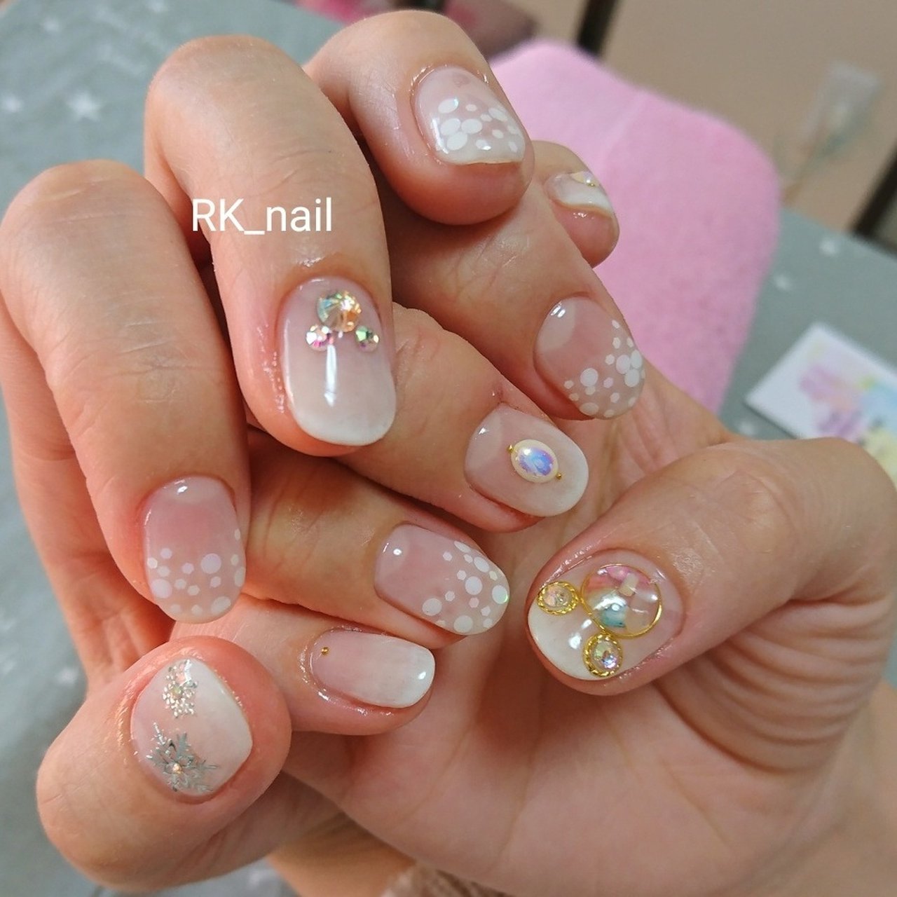 冬 クリスマス デート ハンド グラデーション Rk Nail ｱｰﾙｹｲﾈｲﾙ のネイルデザイン No ネイルブック