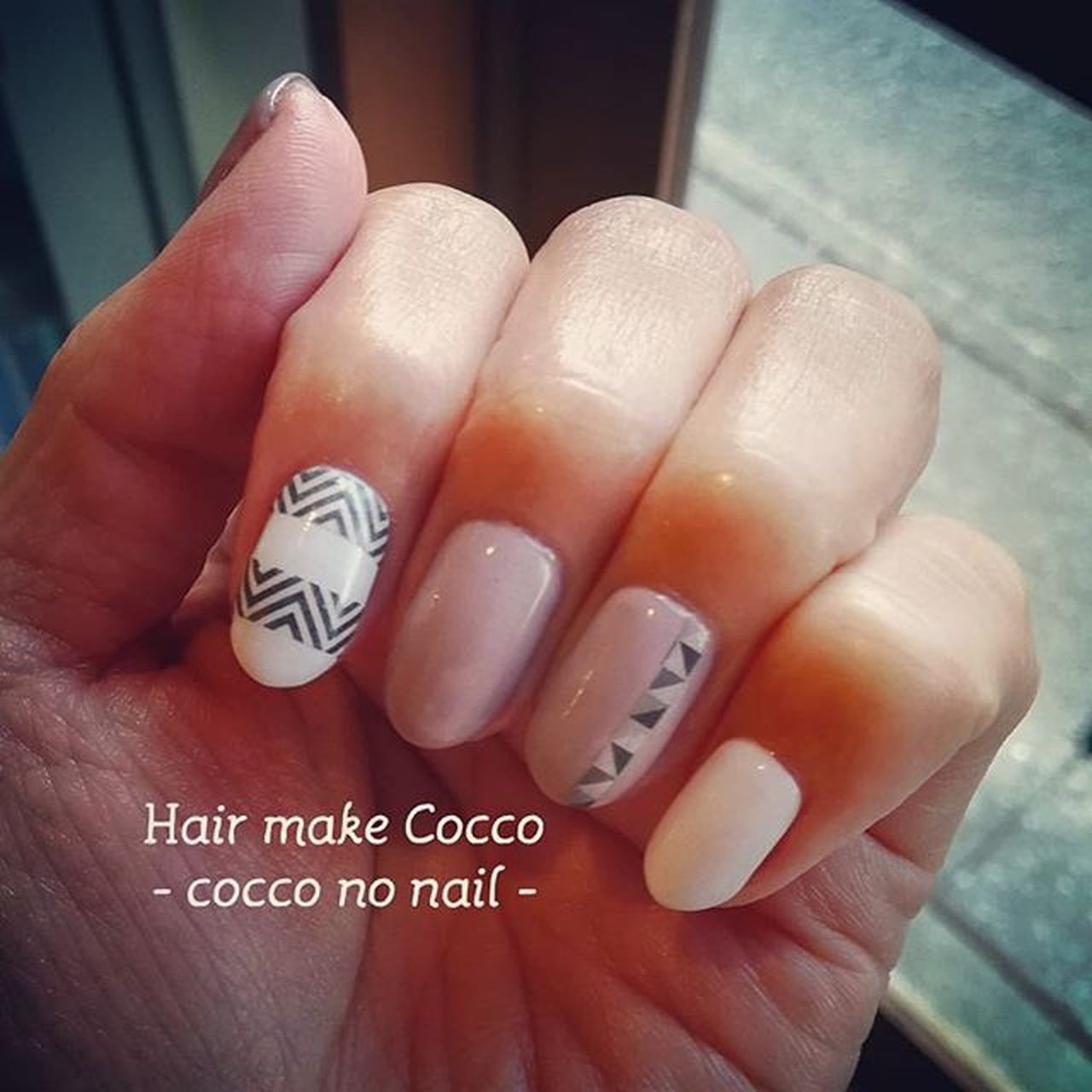 オールシーズン オフィス デート 女子会 ハンド Cocco No Nail コッコノネイルのネイルデザイン No ネイル ブック