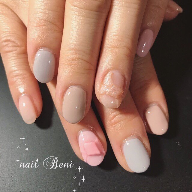 秋 冬 オフィス 女子会 ハンド Nail Salon Beni ネイルサロン ベニのネイルデザイン No ネイルブック