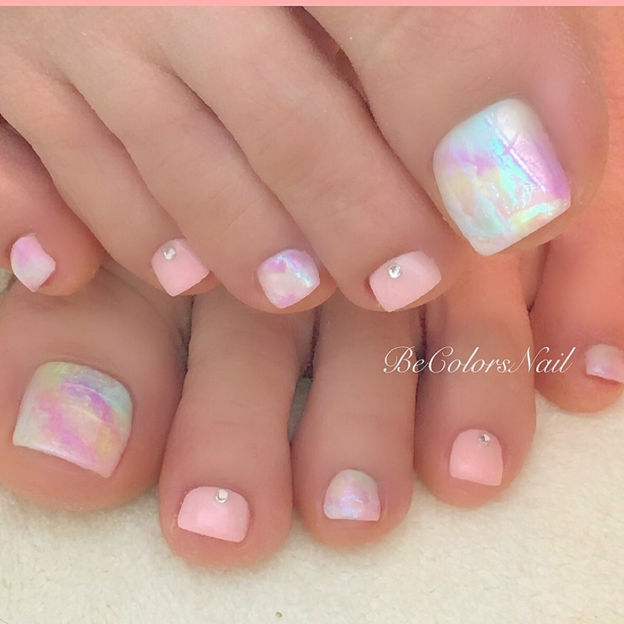 夏 オールシーズン 海 リゾート フット Becolorsnailビーカラーズネイルのネイルデザイン No ネイルブック