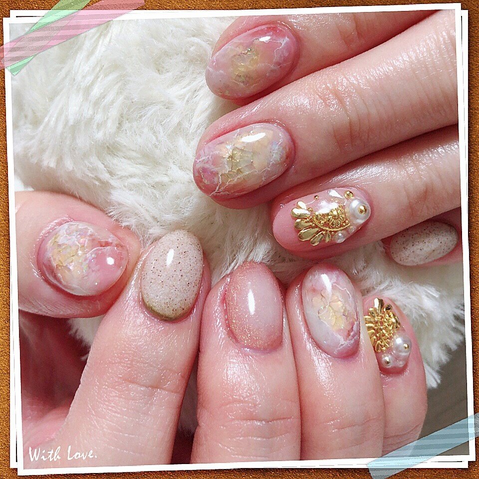 オールシーズン 卒業式 入学式 パーティー ハンド Mika S Salonのネイルデザイン No ネイルブック